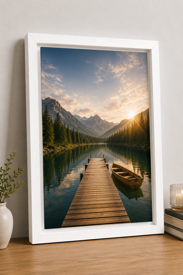 Pure Wood Floating Frame