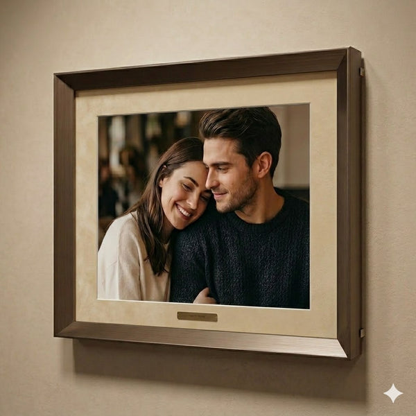 Antique Bronze Metal Photo Frame