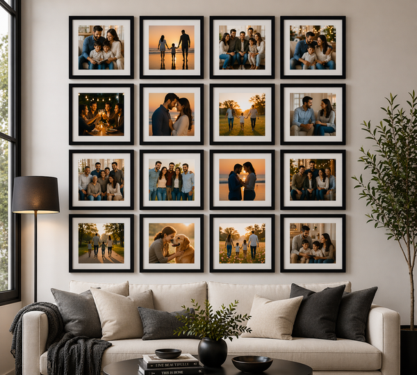 Metal Frame Gallery Wall