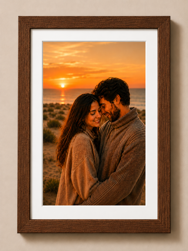 Slim Wooden 0.5 Inch Photo Frame