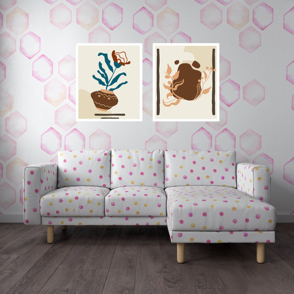 Abstract-golden-stone-art-hanging-pictures-waves-artistic Paintings