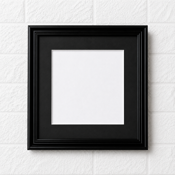 Square Black Photo Frame | Premium Picture Frame for Wall Hanging & Table Display