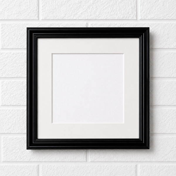 Square Black Photo Frame | Premium Picture Frame for Wall Hanging & Table Display