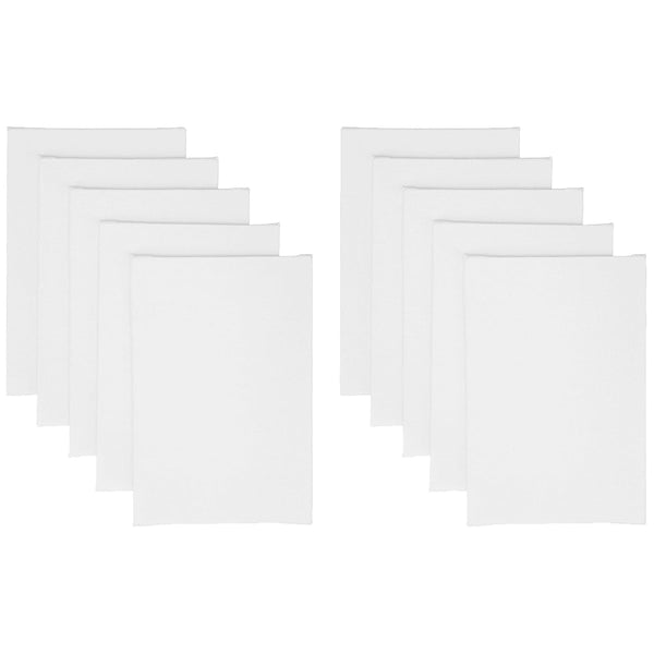 Mini Wooden Display Easel Tripod Stand and Canvas Panels (4x4 inches) | Acid-Free | MDF Board | Anti-Fungal | for Oil & Acrylic Painting (Set of 5)