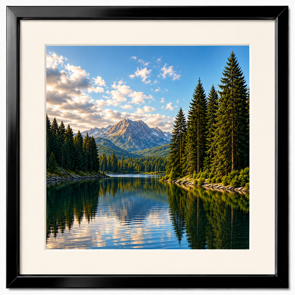 Obsidian Luxe Metal Frame – Premium Glossy Aluminum Picture Frame