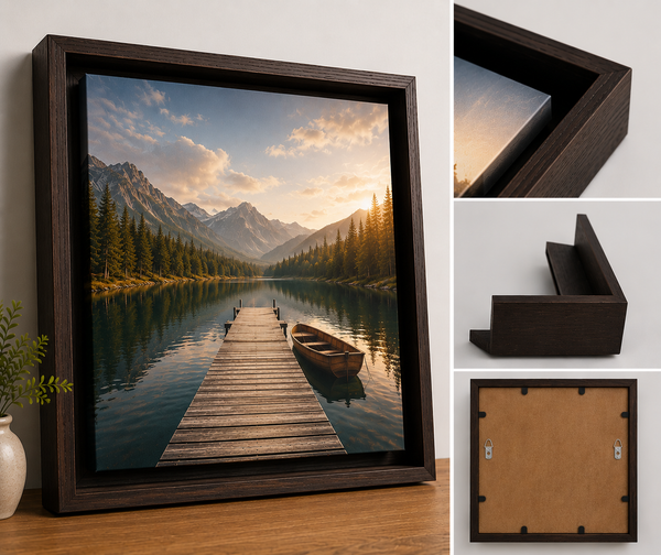 Pure Wood Floating Frame