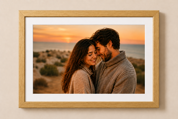 Slim Wooden 0.5 Inch Photo Frame