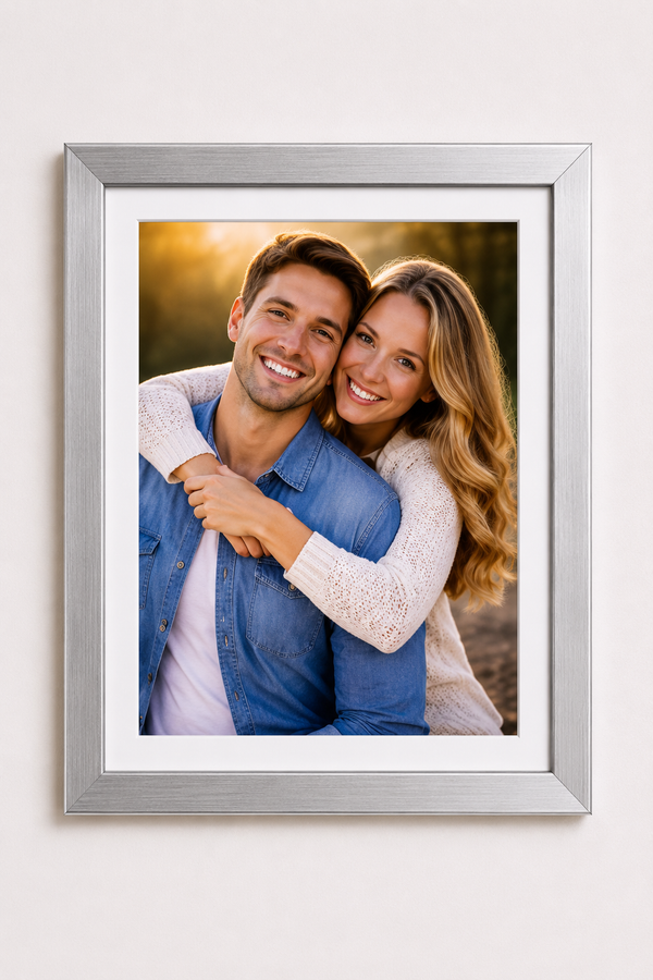 Modern Flat Wooden Photo Frame | Custom Wall Picture Frame Online