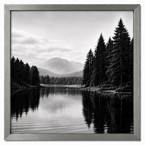 Obsidian Luxe Metal Frame – Premium Glossy Aluminum Picture Frame