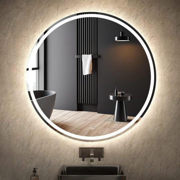 Wall Mounted Round Led Light Mirror