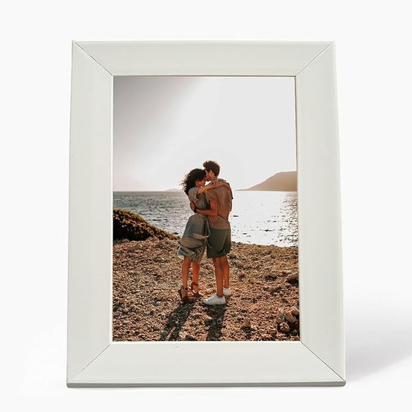 6 by 8 inch White Photo Frame