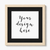 Square photo frame