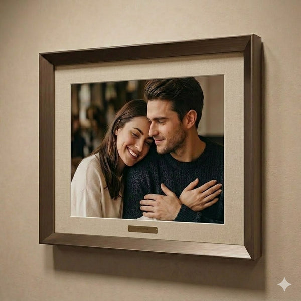 Antique Bronze Metal Photo Frame