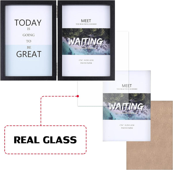 Double Picture Frame Wooden Hinged Photo Frame Definition Glass Stand