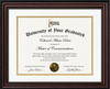 Executive Carved Certificate Display Frame | Premium Wall-Mounted Degree, Diploma & Award Frame with Crystal Clear Acrylic