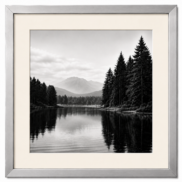 Obsidian Luxe Metal Frame – Premium Glossy Aluminum Picture Frame