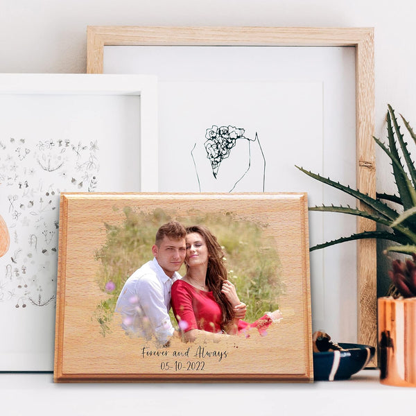 Personalized Photo Prints on Wood Plaque