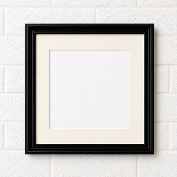 Square Black Photo Frame | Premium Picture Frame for Wall Hanging & Table Display