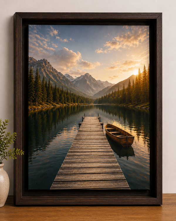 Pure Wood Floating Frame