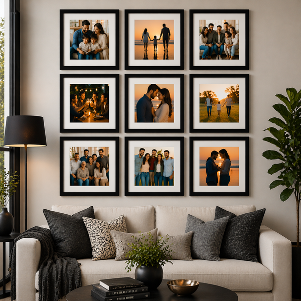 Metal Frame Gallery Wall