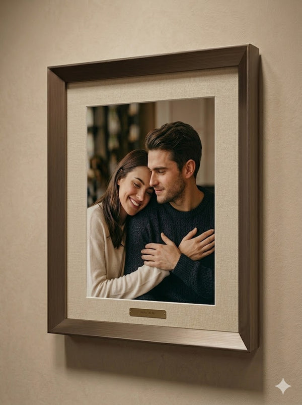 Antique Bronze Metal Photo Frame