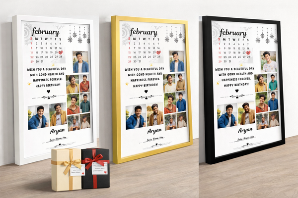 Birthday Photo Frame for Brother – Personalized Photo Collage Gift