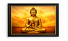 Golden Buddha Meditation Wall Art Frame for Peaceful Home Decor