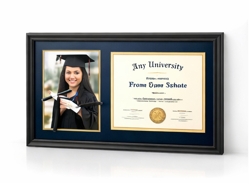 Graduation Photo Frame with Certificate & Photo
