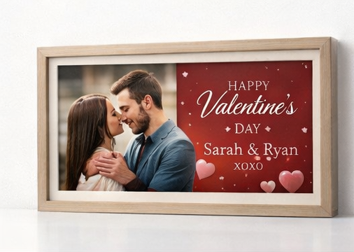 Romantic Valentine Picture Frame for Couples