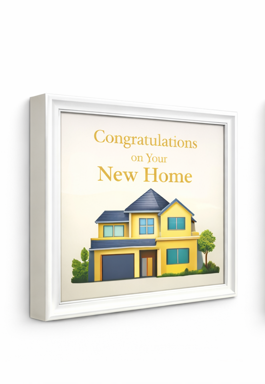 Congratulations New Home Housewarming Gift Photo Frame Decor