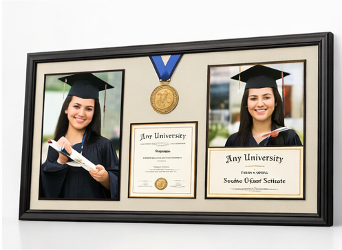 Graduation Photo Frame with Certificate & Photo