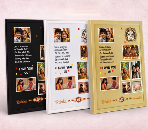 Personalized Raksha Bandhan Brother Sister Photo Frame Gift