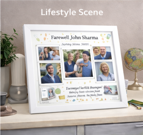Personalized Farewell Photo Frame – Custom Goodbye Memory Frame
