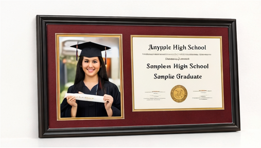 Graduation Photo Frame with Certificate & Photo