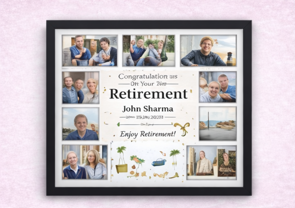 Personalized Retirement Photo Frame – Custom Farewell Memory Frame