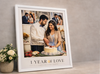 Personalized 1st Wedding Anniversary Collage Frame (A4 / A3)