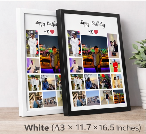 Personalized Happy Birthday Photo Collage Frame