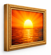 Sunset Ocean Wall Art Frame – Premium Landscape Photo Frame Decor