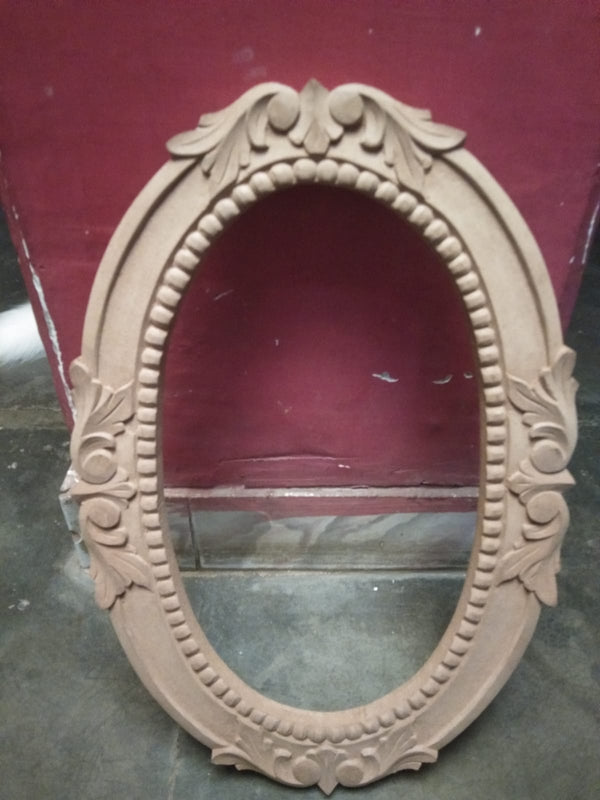 Oval Wooden Carving Frame