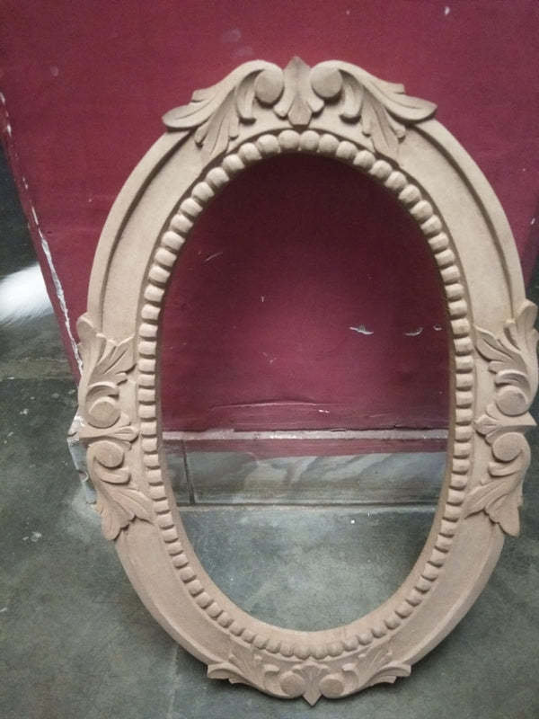 Oval Wooden Carving Frame