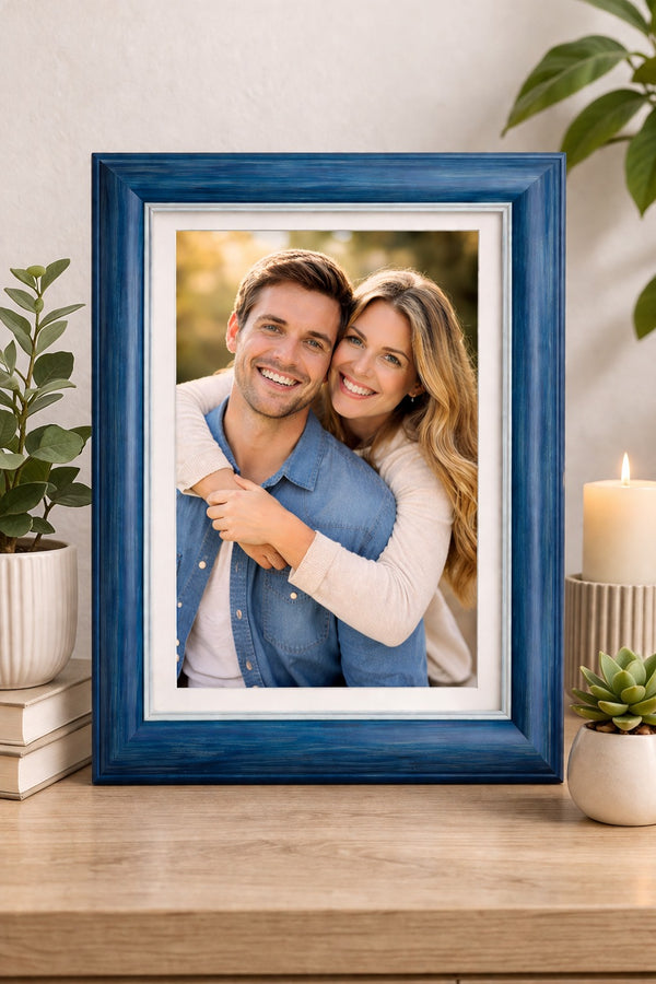 Blue Wood Frame