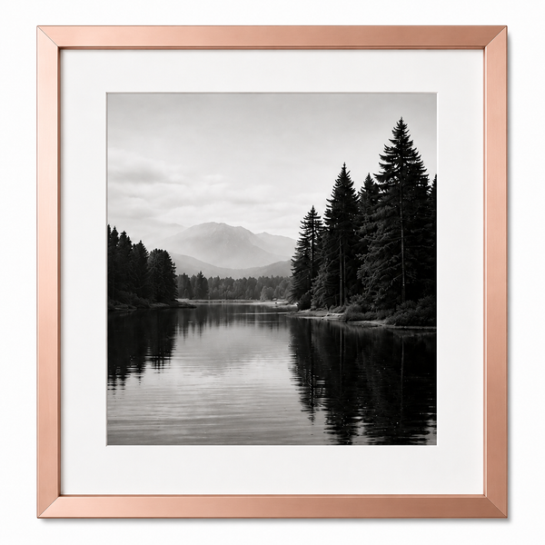 Obsidian Luxe Metal Frame – Premium Glossy Aluminum Picture Frame