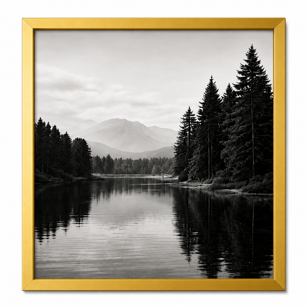 Obsidian Luxe Metal Frame – Premium Glossy Aluminum Picture Frame