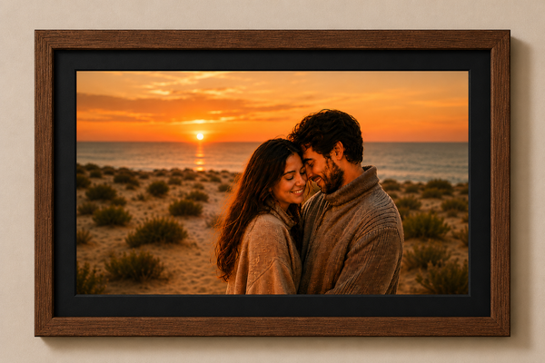 Slim Wooden 0.5 Inch Photo Frame