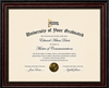 Executive Carved Certificate Display Frame | Premium Wall-Mounted Degree, Diploma & Award Frame with Crystal Clear Acrylic