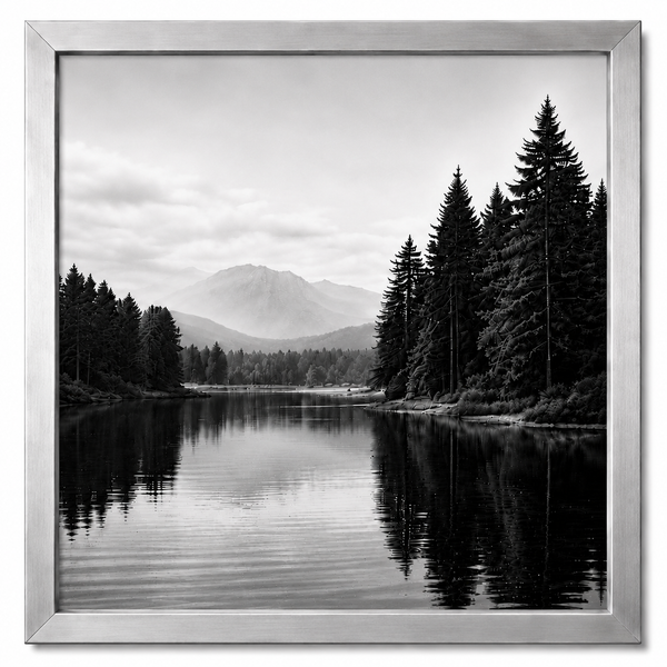 Obsidian Luxe Metal Frame – Premium Glossy Aluminum Picture Frame