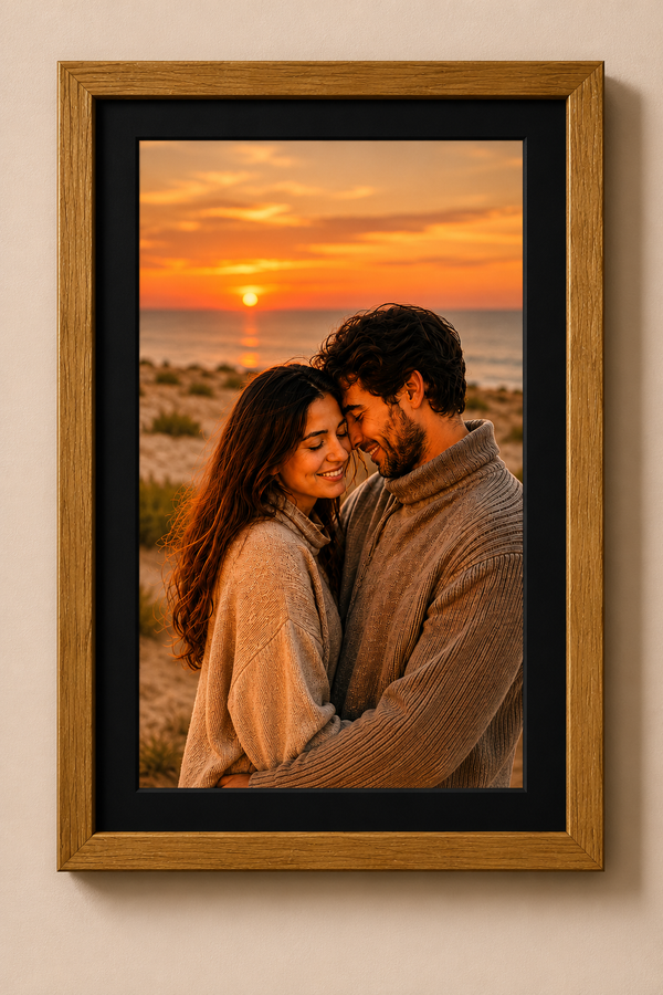 Slim Wooden 0.5 Inch Photo Frame