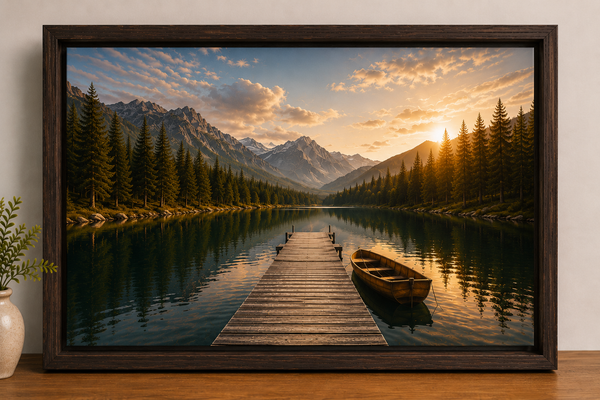 Pure Wood Floating Frame