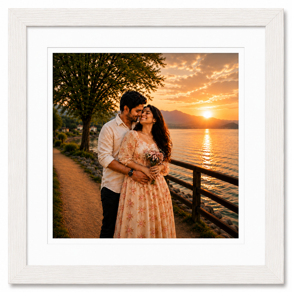 Slim Wooden 2 Inch Photo Frame