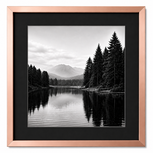 Obsidian Luxe Metal Frame – Premium Glossy Aluminum Picture Frame